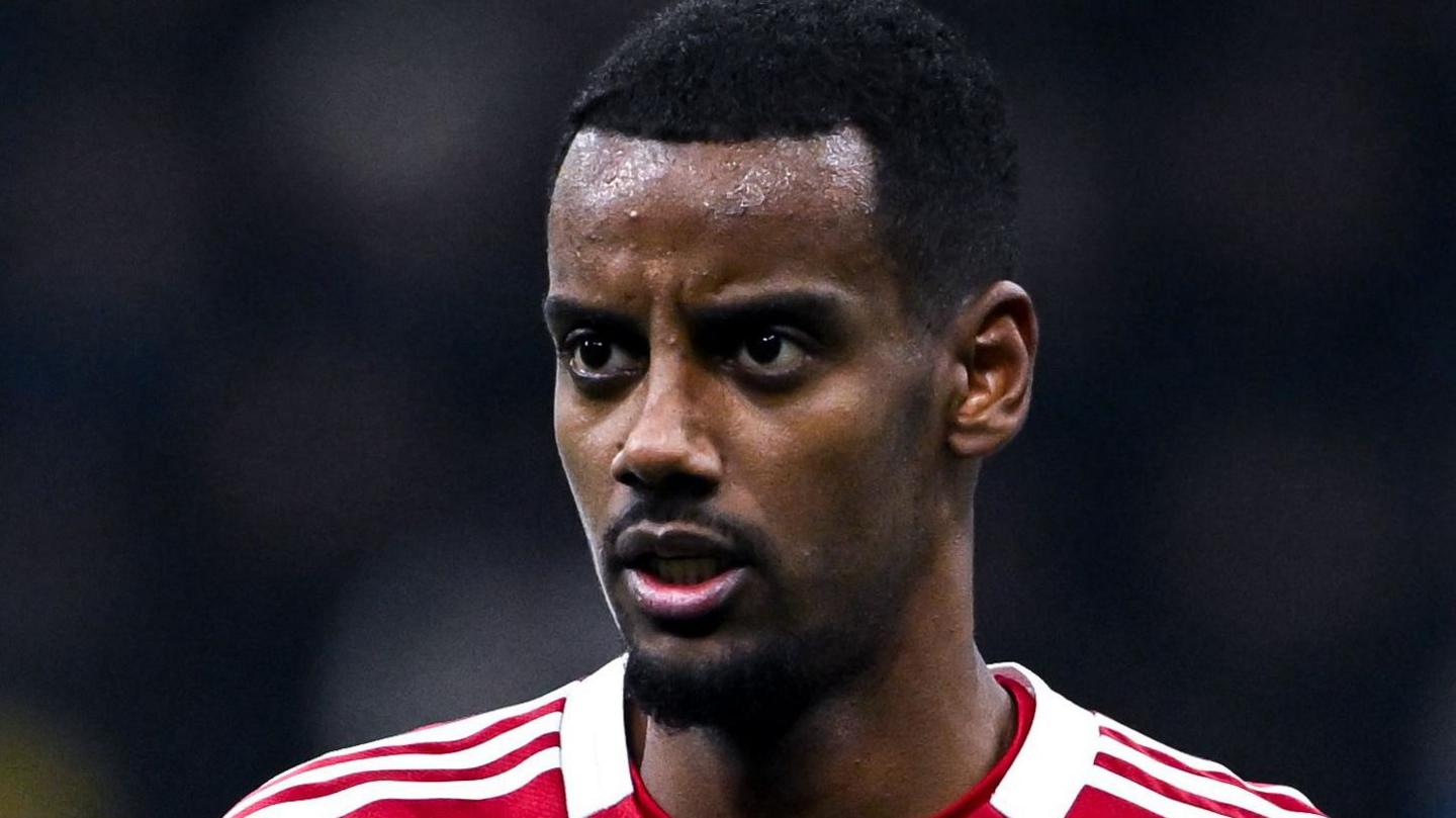 Alexander Isak during Liverpool's Champions League match Inter Milan in December 2025