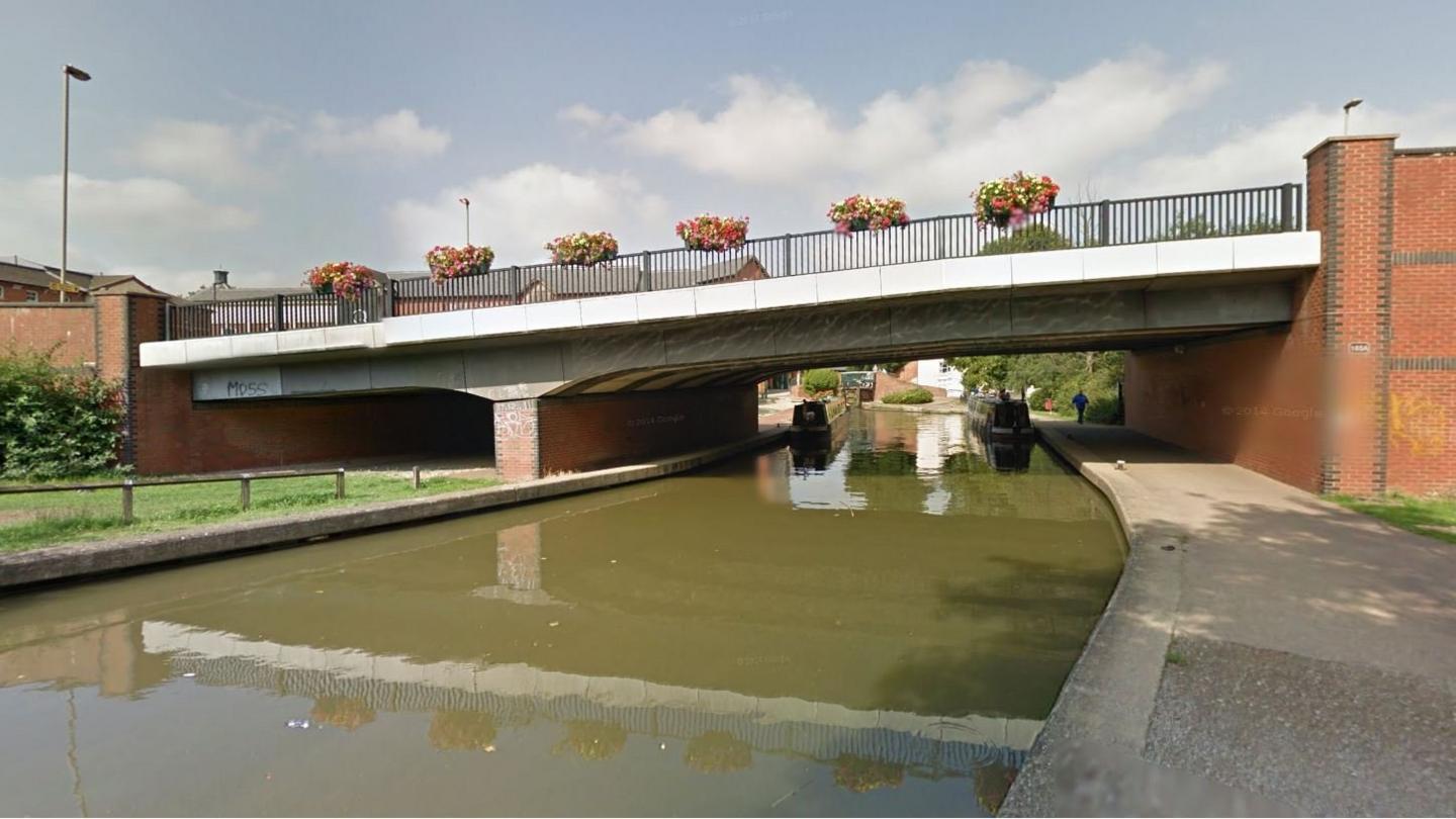 The woman was found on the towpath near a bridge on Concorde Avenue