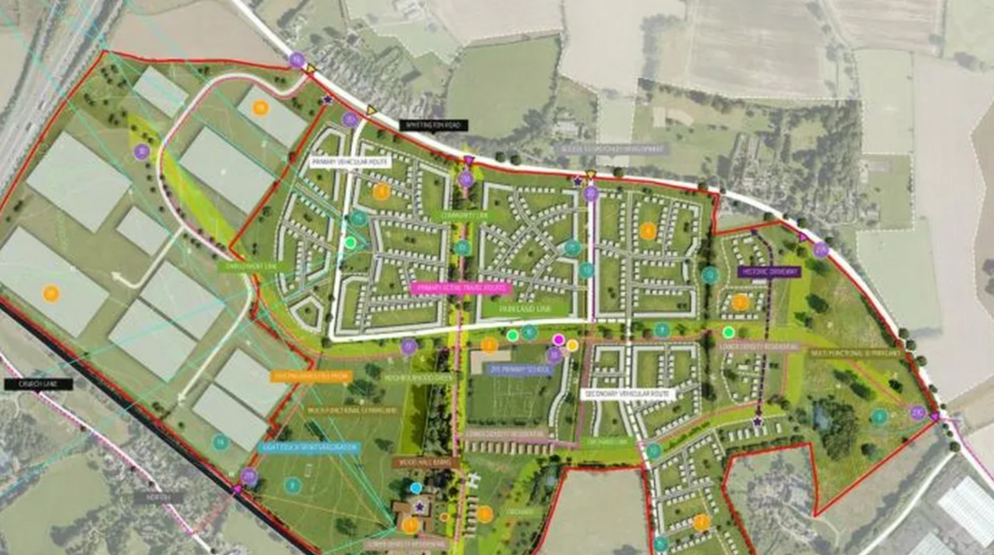 Plan of new settlement