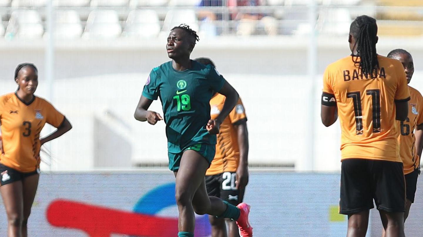 Chinwendu Ihezuo runs distant successful ceremony aft scoring against Zambia
