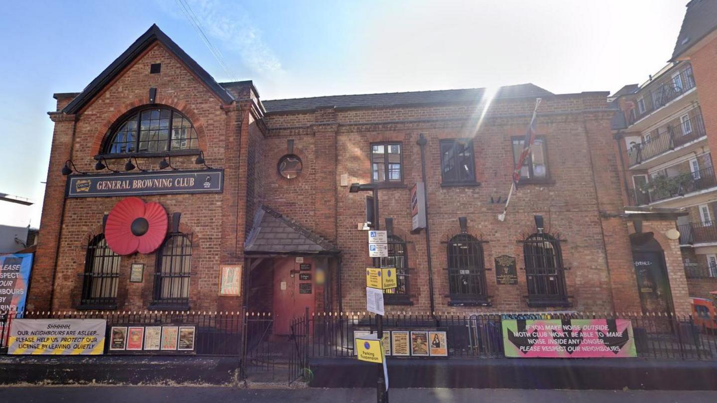 An exterior photo of the Moth Club.