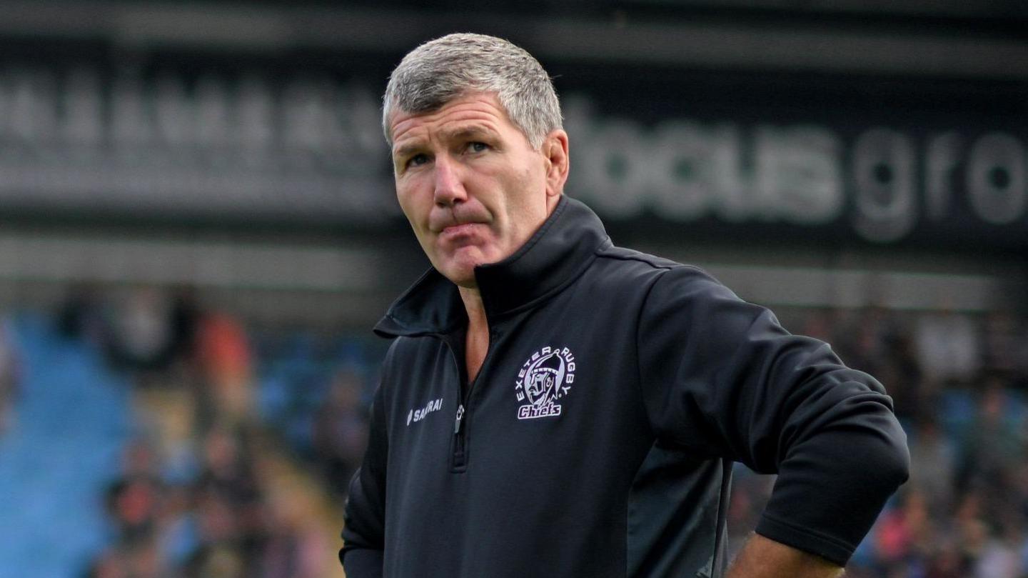 Rob Baxter looking into the distance