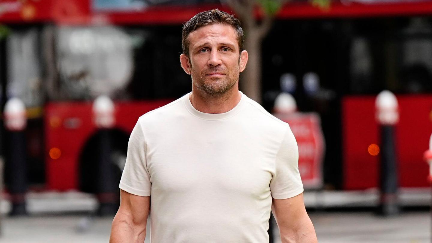 Alex Reid arriving at the Rolls Building, London