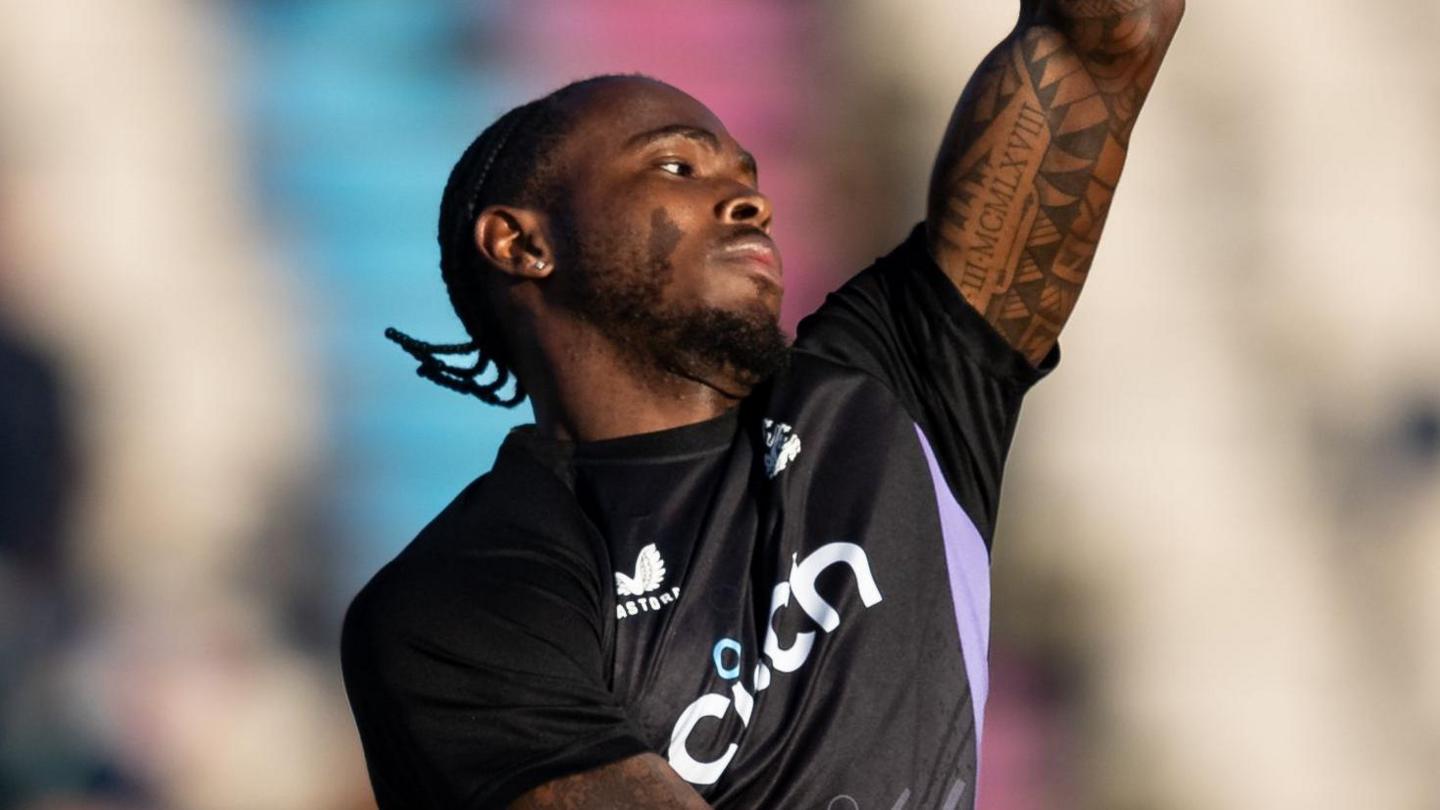 England's Jofra Archer bowls in the nets during white-ball series against Australia