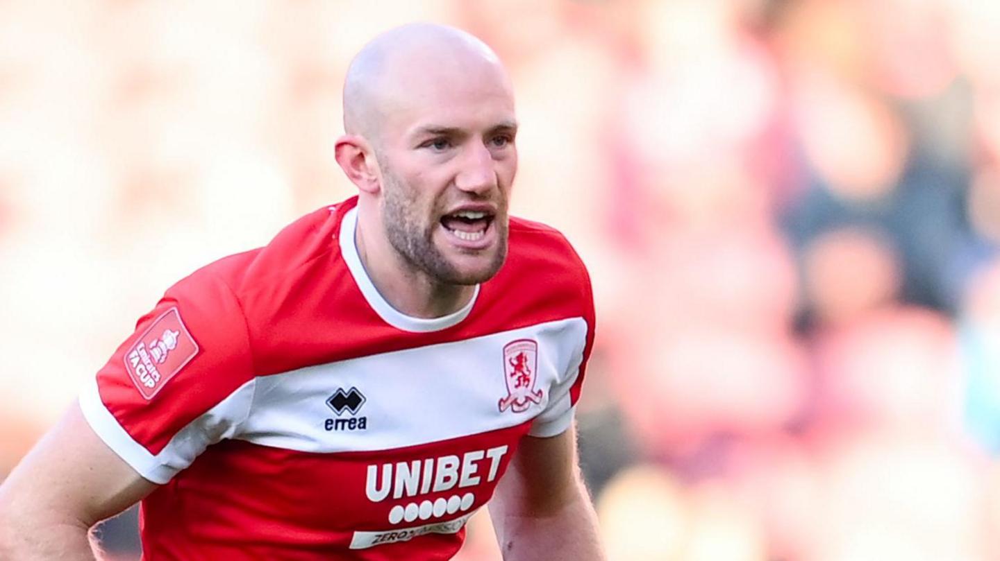 Matt Clarke in action for Middlesbrough