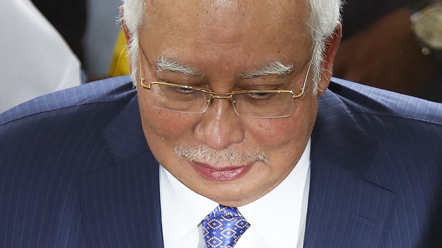 Najib Razak arrives at Kuala Lumpur High Court, Malaysia, 3 April 2019