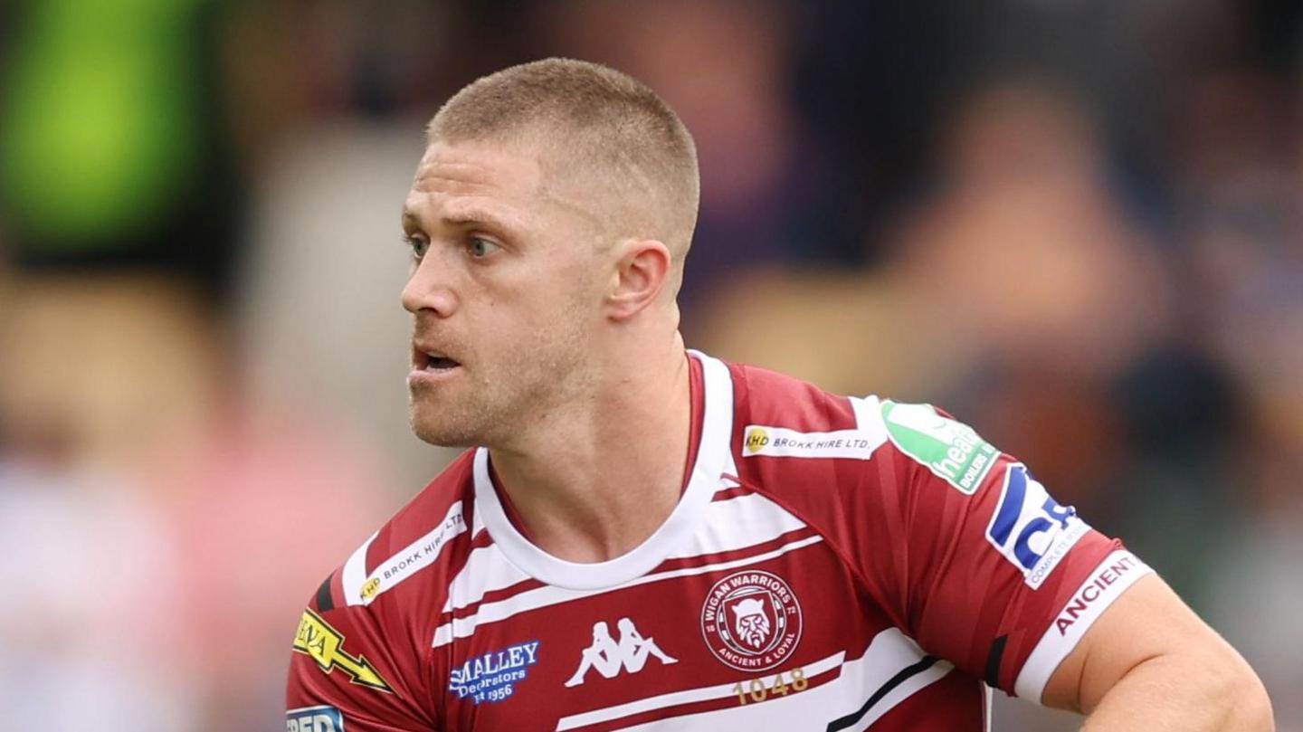 Ryan Hampshire in action for Wigan Warriors