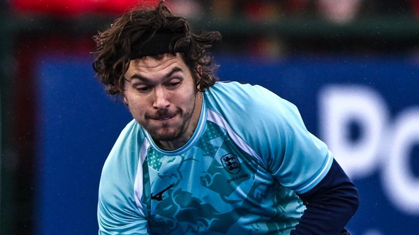 James Gall playing for England