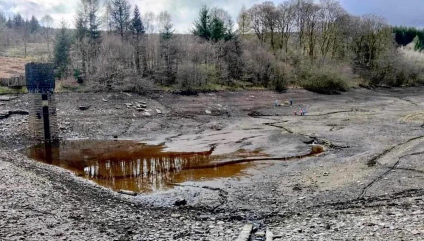 The reservoir has been drained