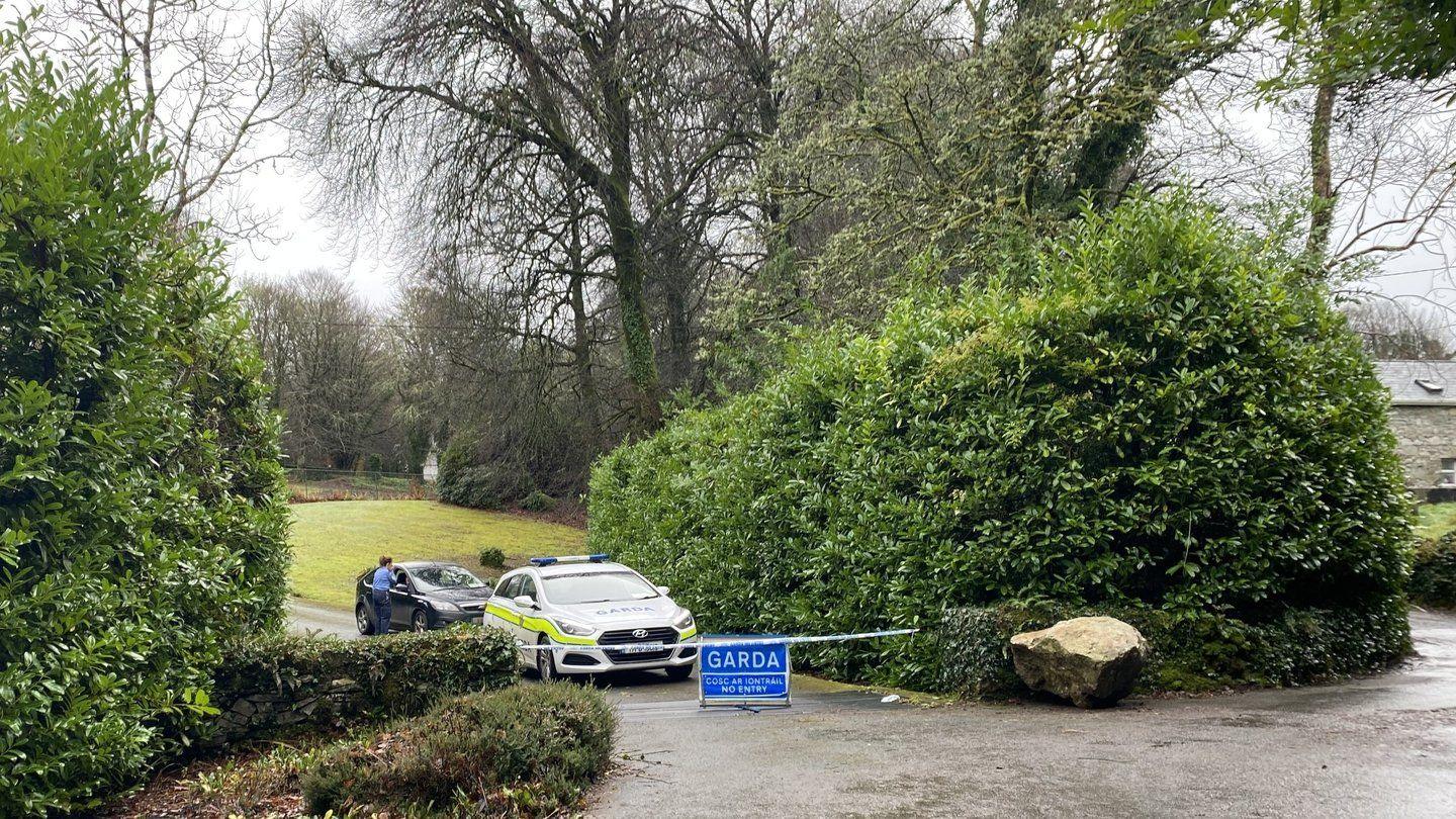 Garda car at scene of hotel in Galway