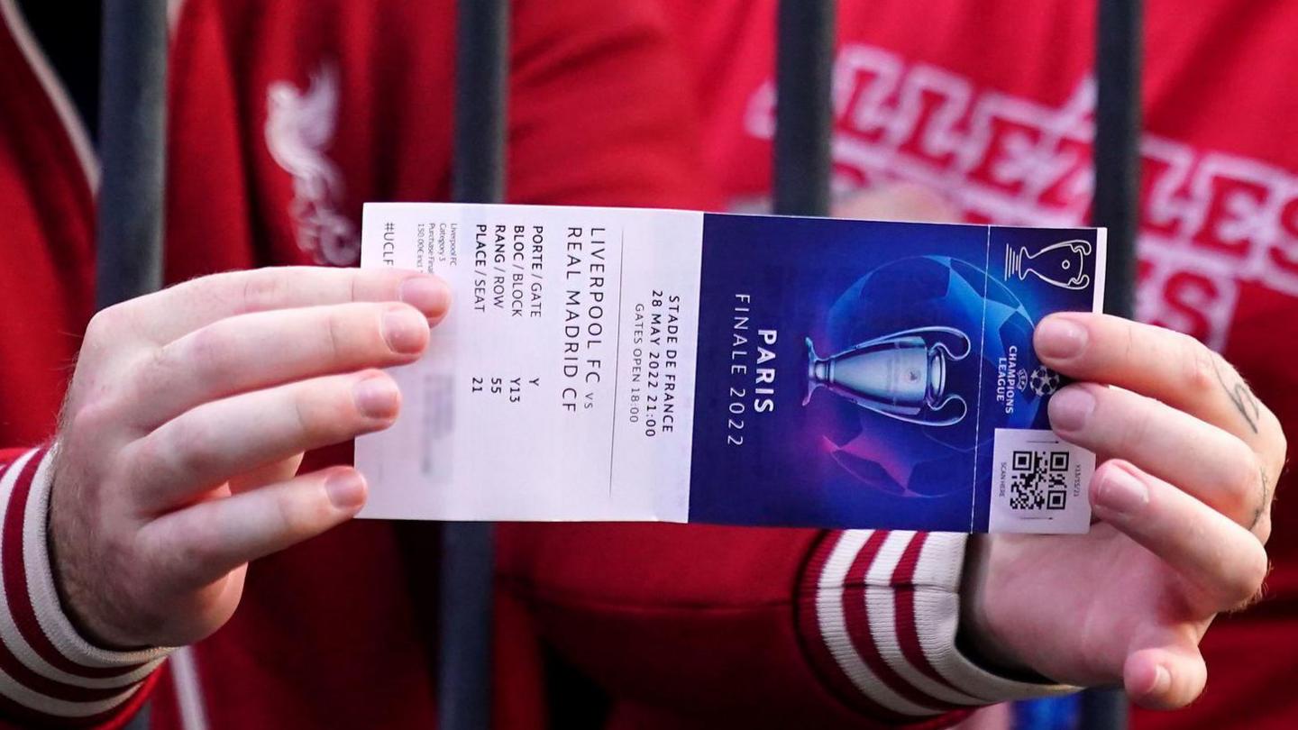 Champions League final ticket from 2022