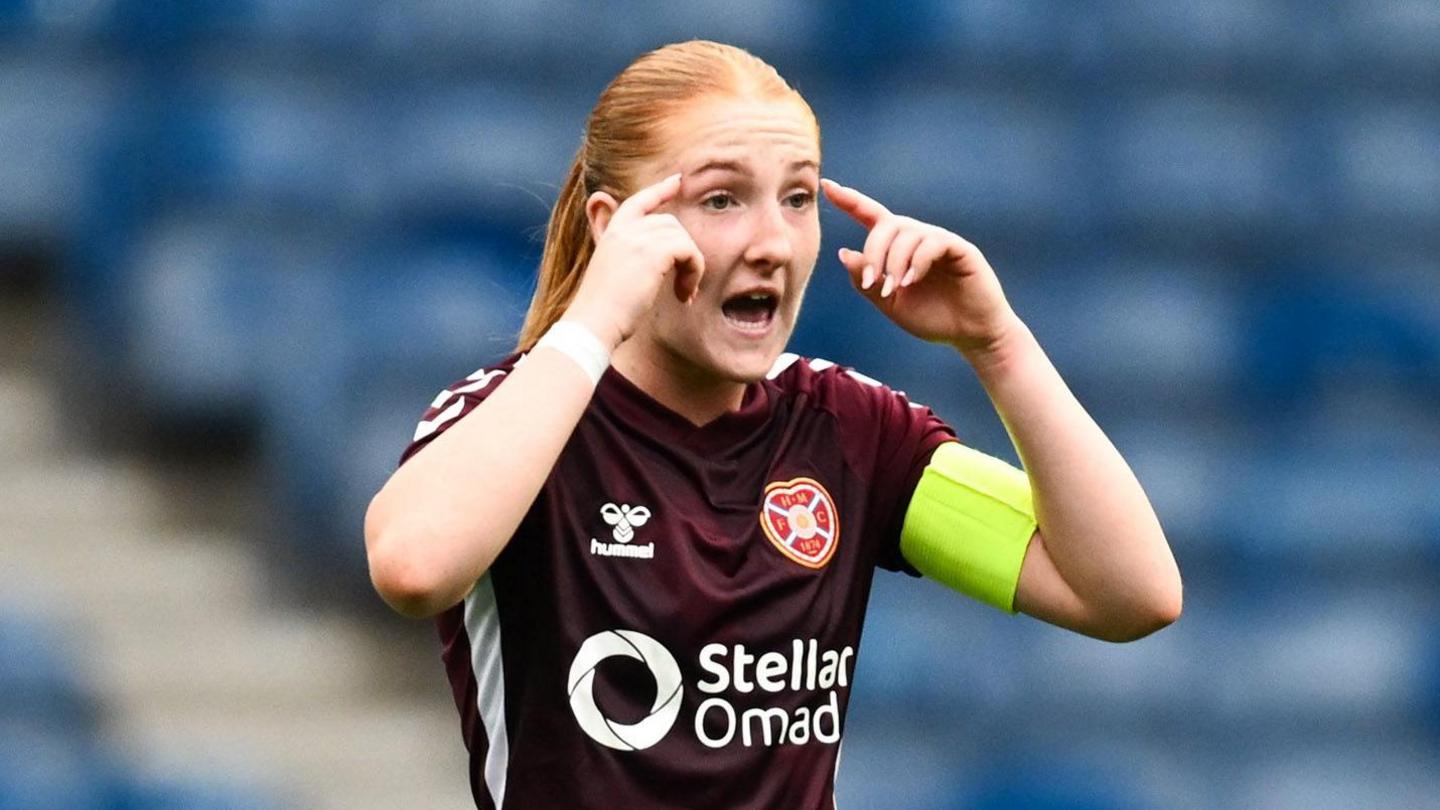 Eilidh Shore scored Hearts' third goal
