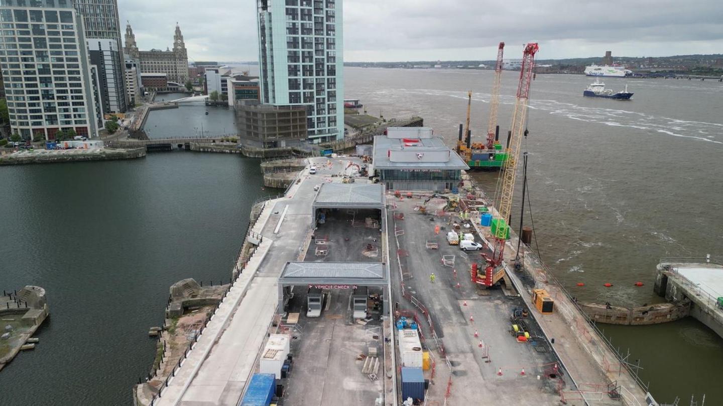 Liverpool ferry terminal under construction