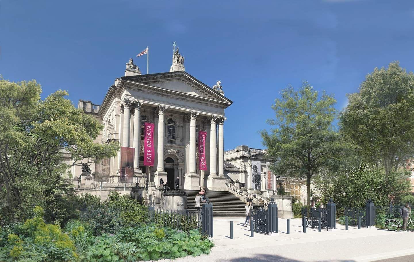 Designs for the Tate Britain Clore Garden show greenery in front of museum