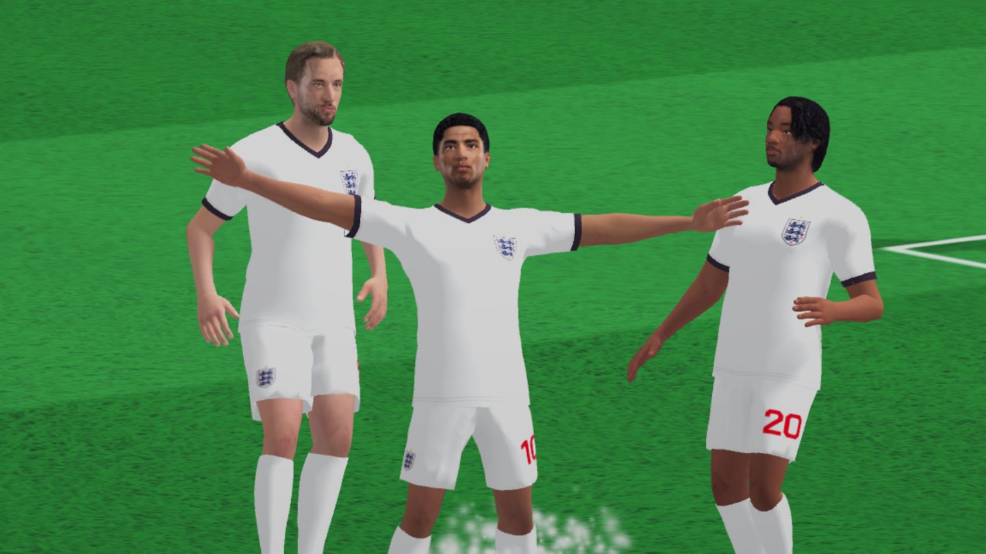 Jude Bellingham celebration in BBC Sport's 3D Experience 
