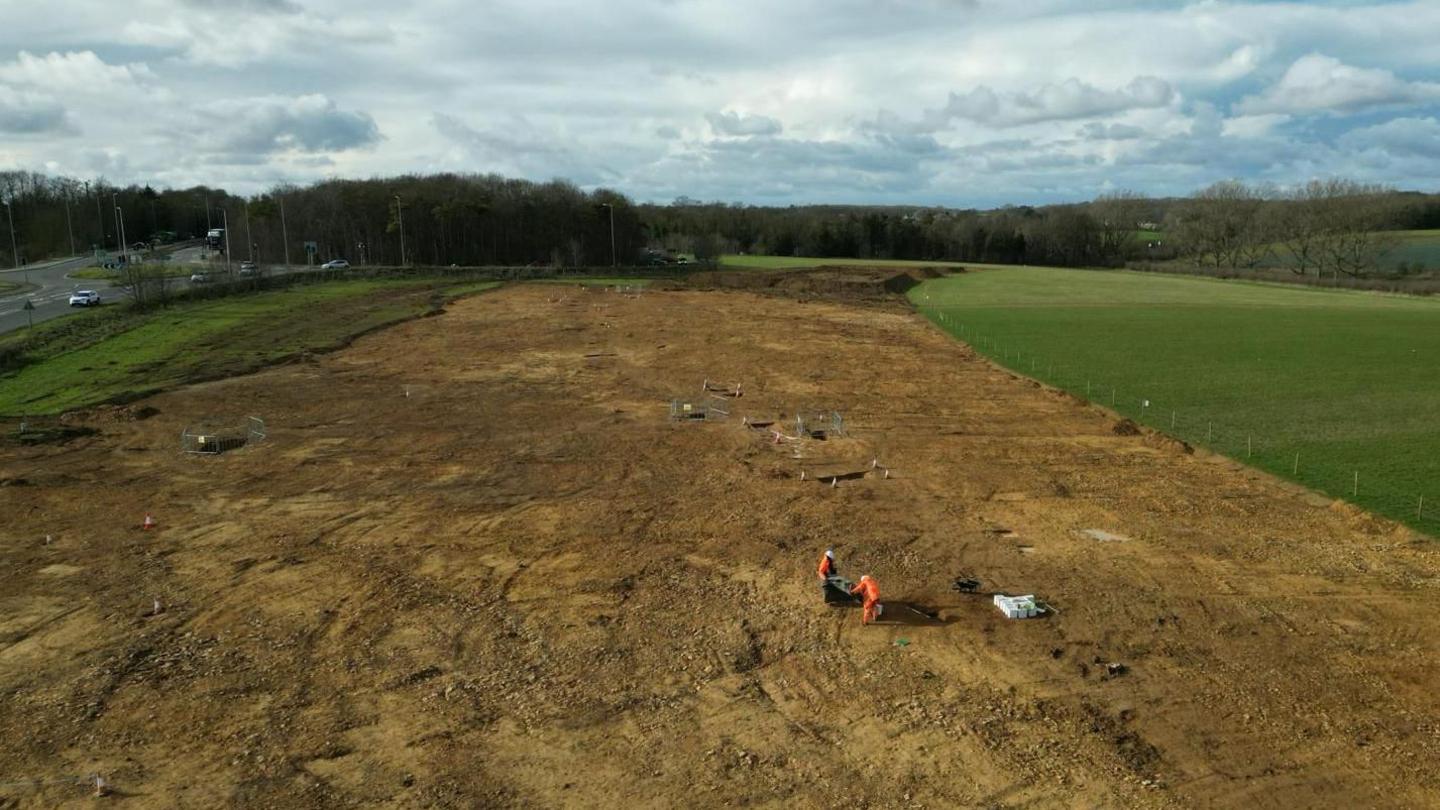 People working on site