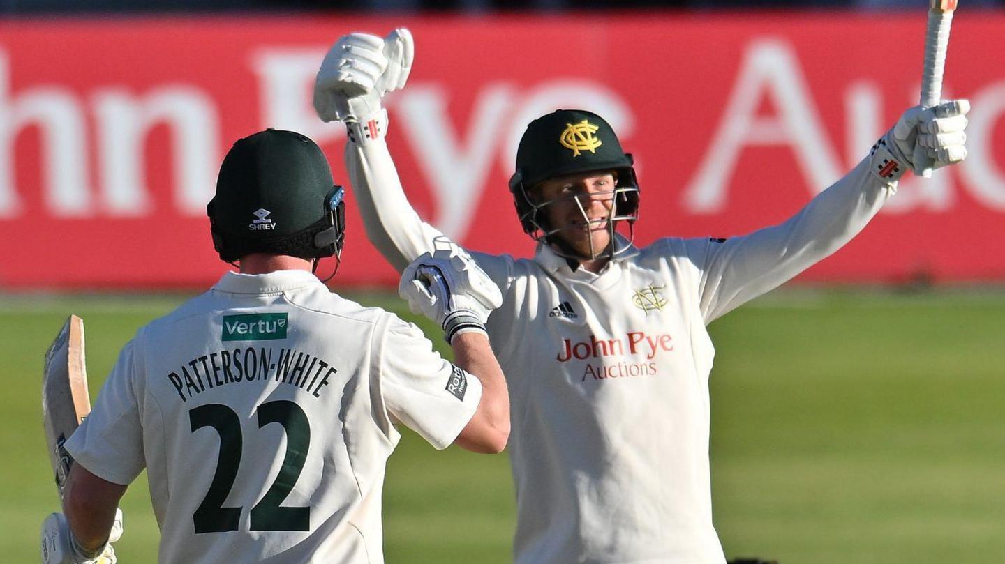 Notts celebrate County Championship win