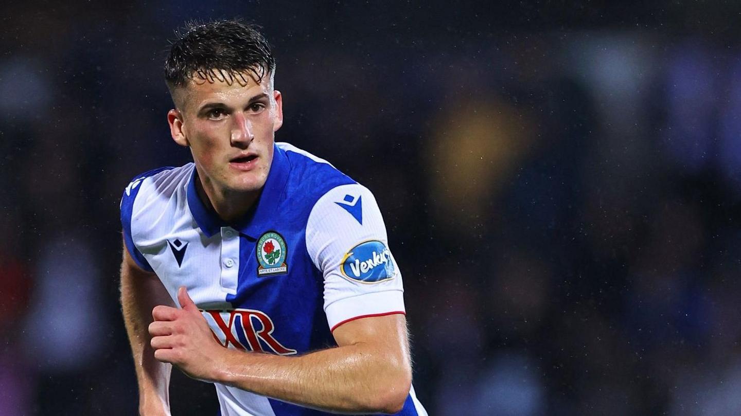 Jack Vale in action for Blackburn