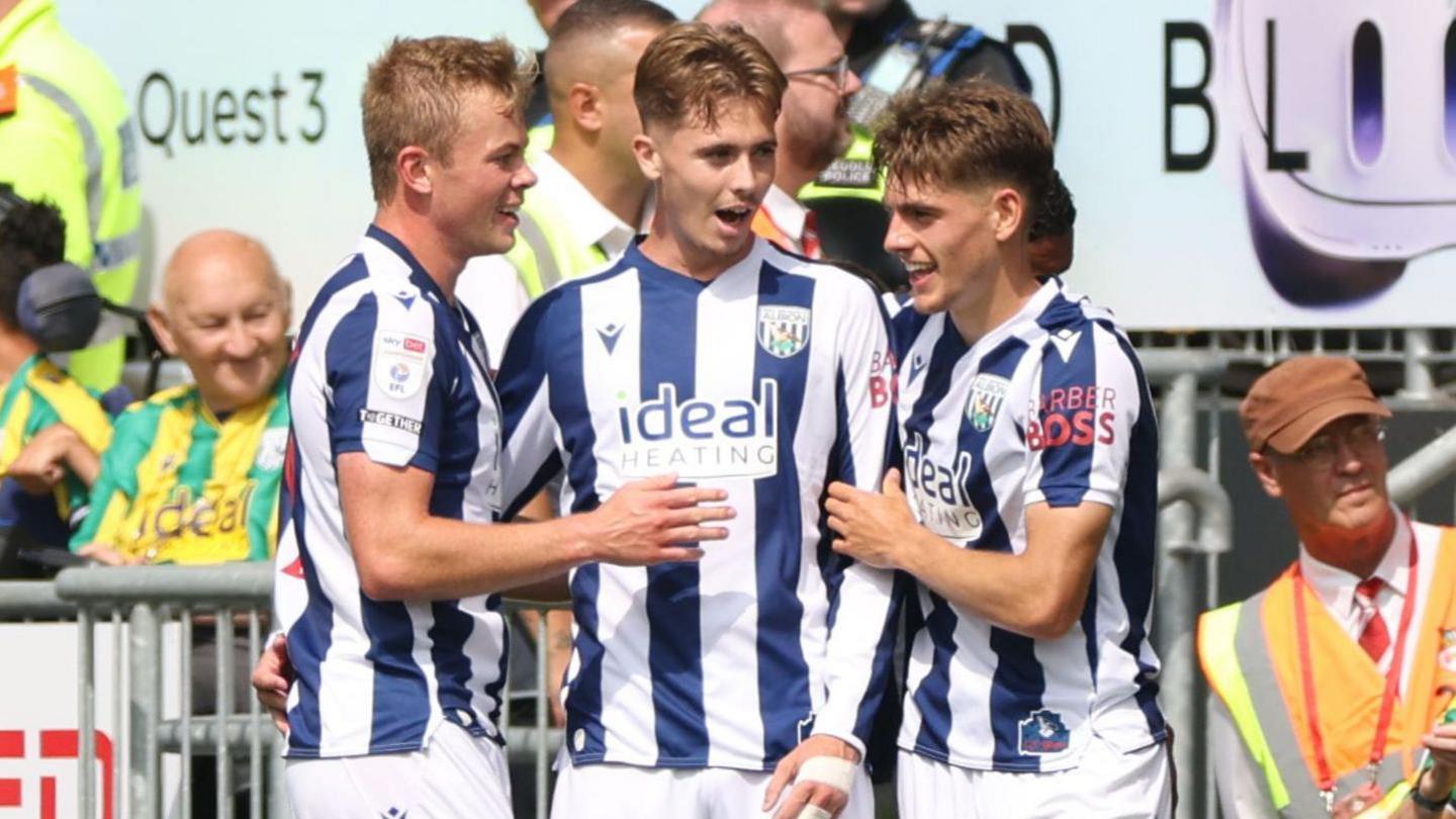 West Bromwich Albion's Isaac Price celebrates
