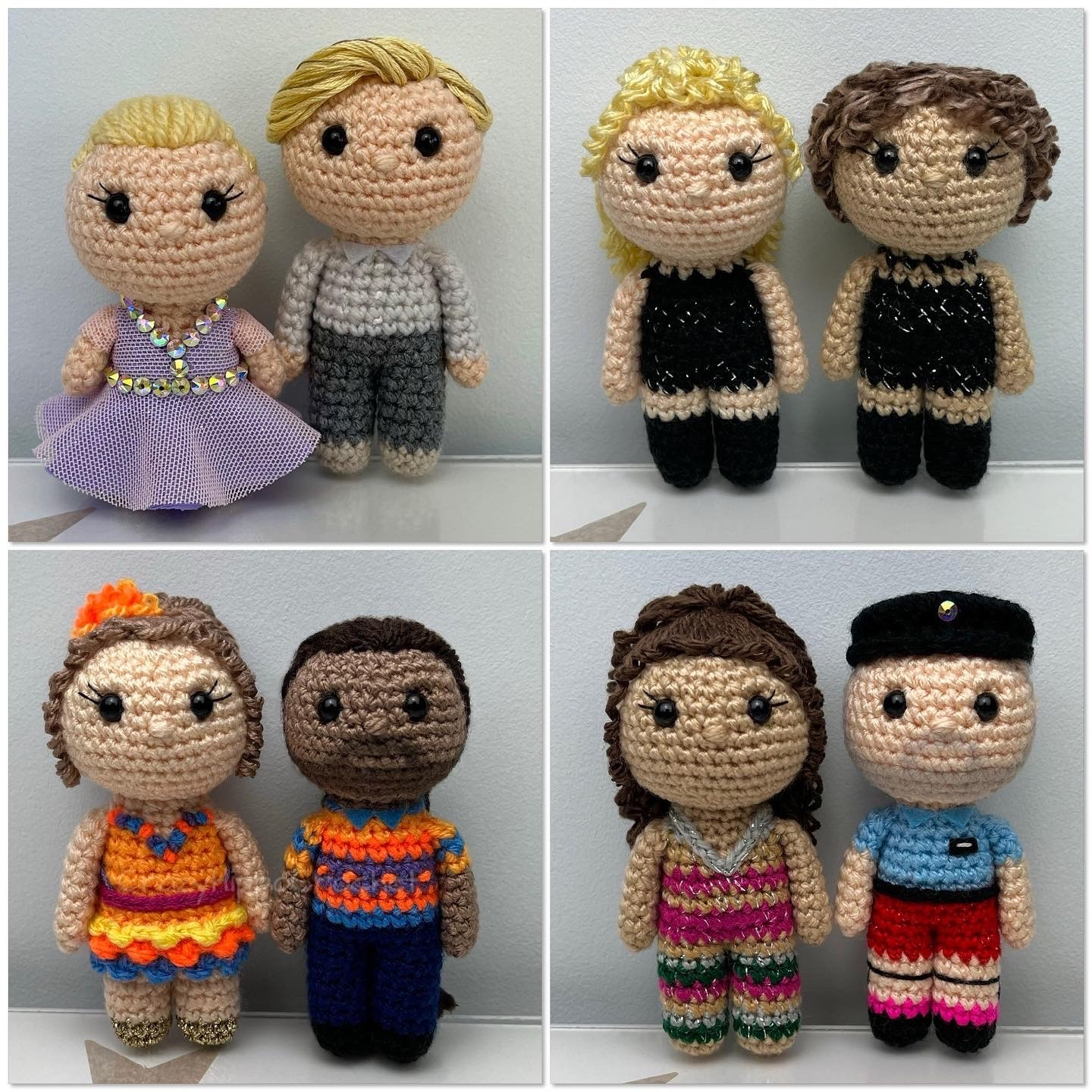 Crochet doll tributes to the Strictly cast of 2022