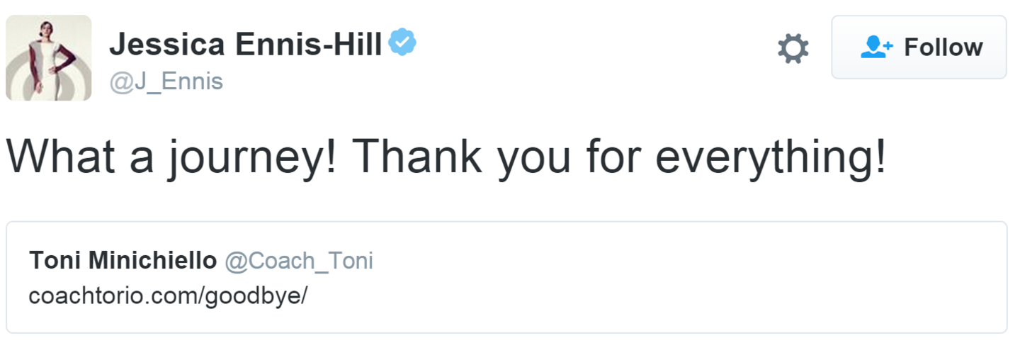 Jess Ennis-Hill tweet