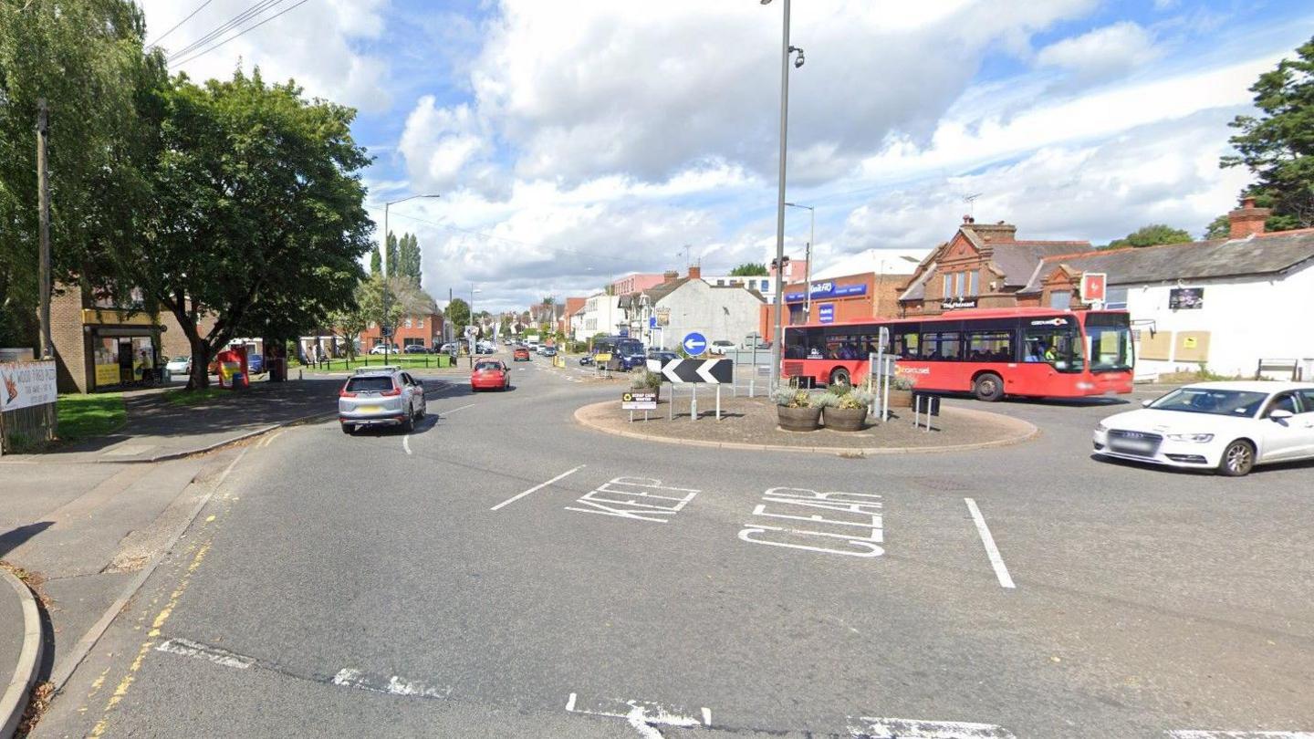 A40 London Road, at the junction with Park Street, by Gordon Road roundabout, High Wycombe