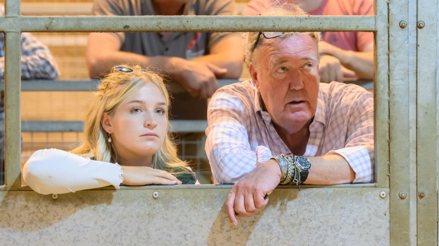 Harriet Cowan and Jeremy Clarkson