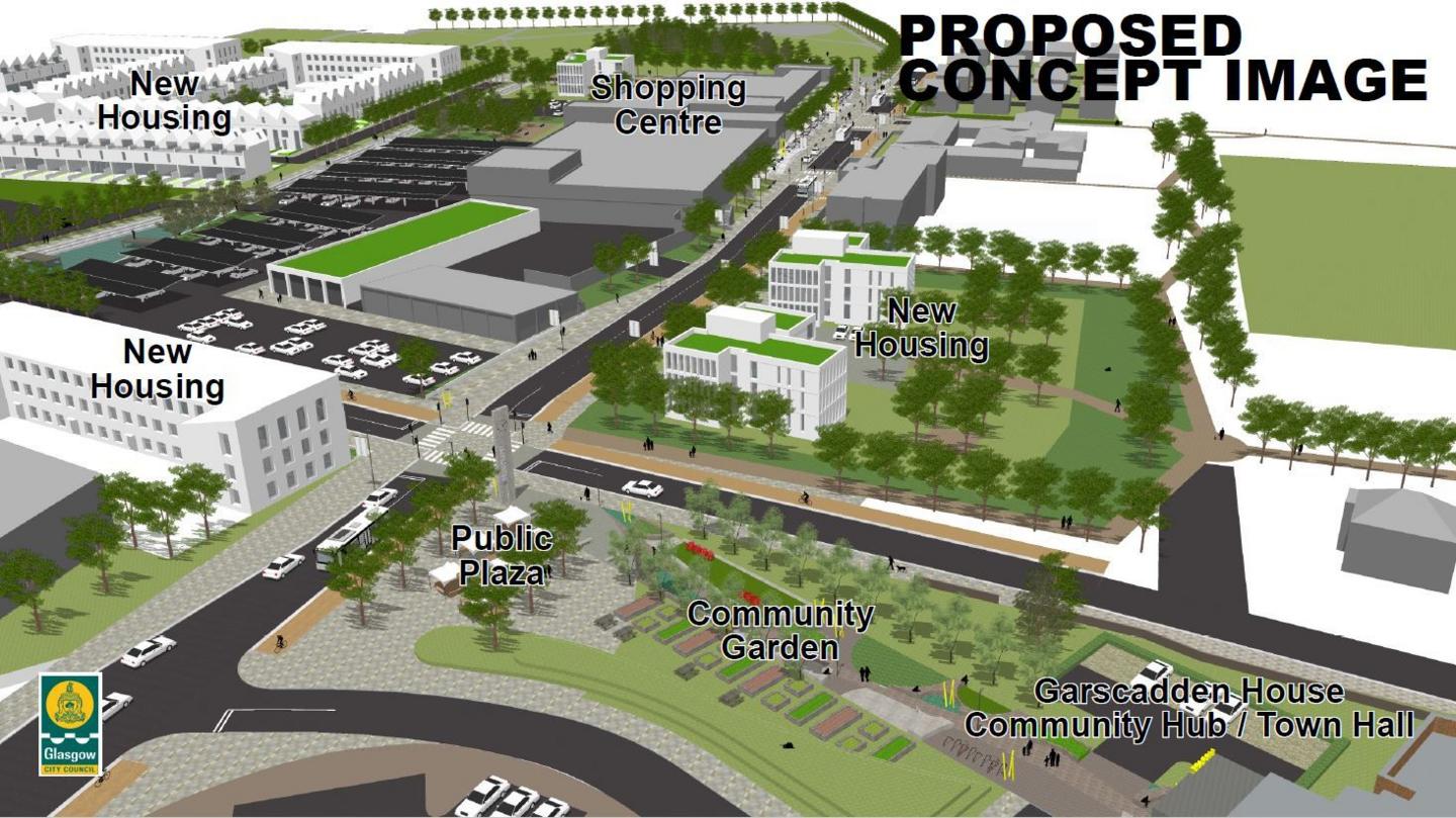 Artist's impression of plans for Drumchapel