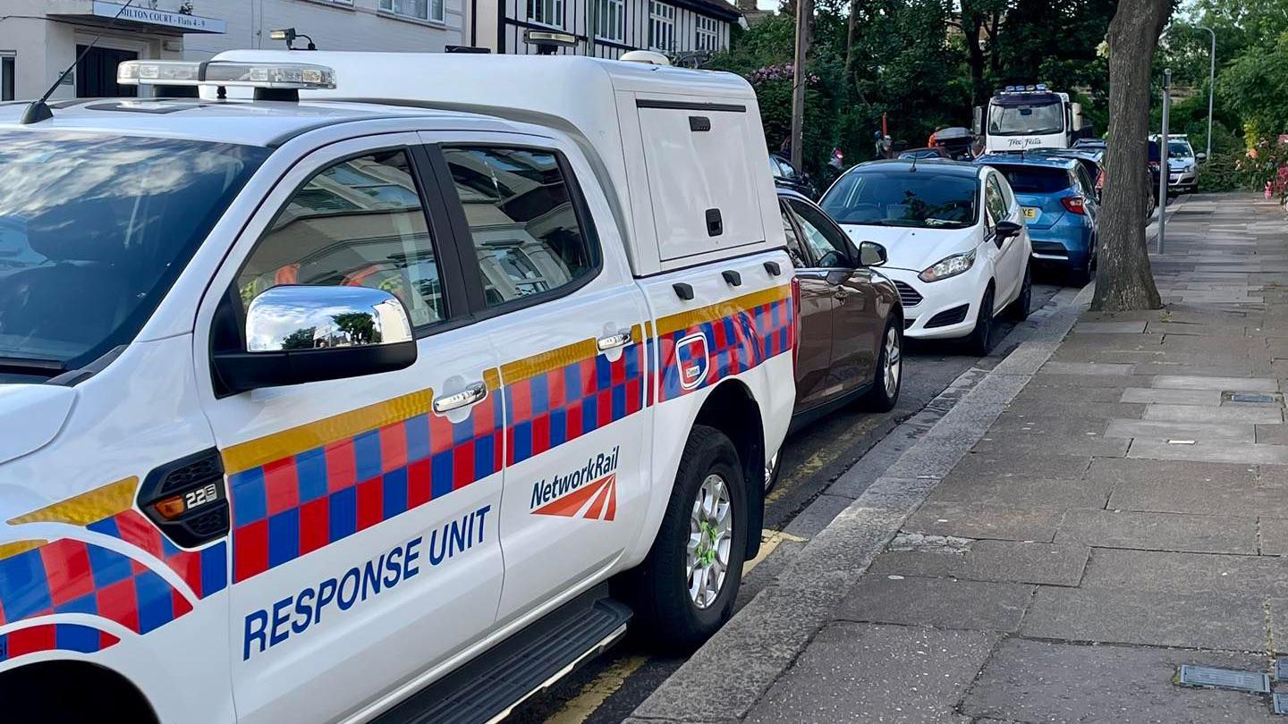 Network Rail response van parked on the side of the road