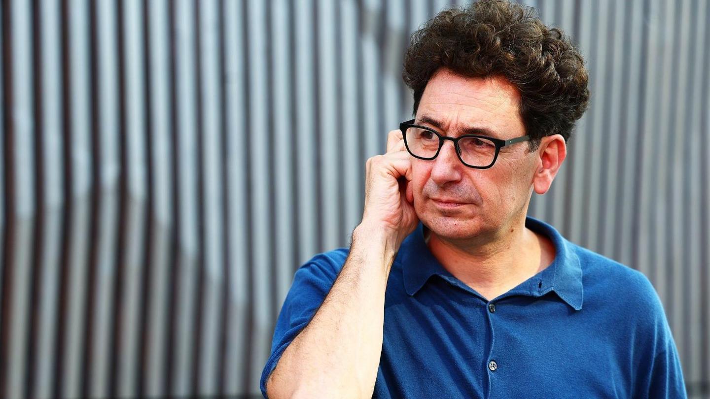 Mattia Binotto scratches his head