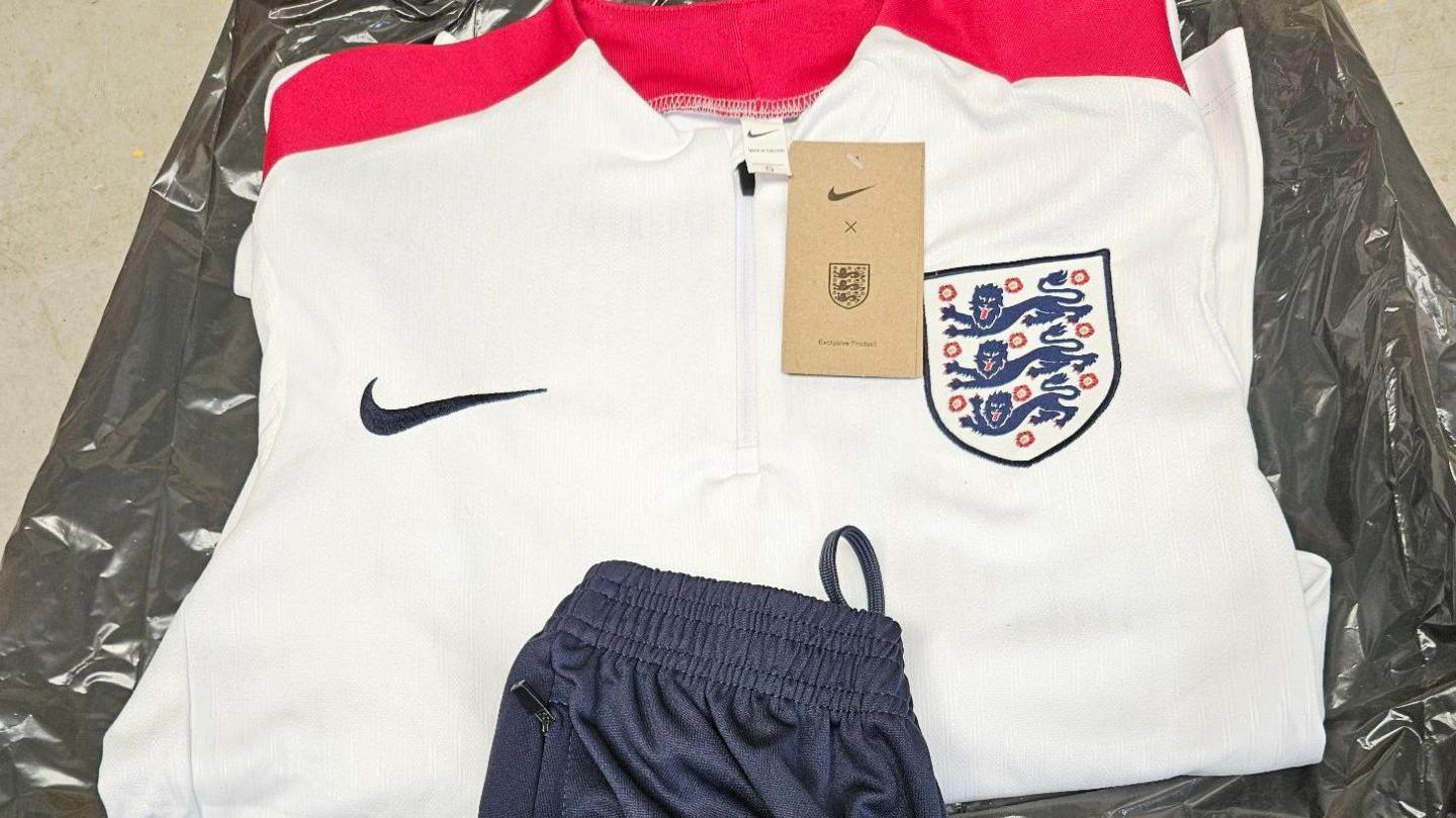 England kit seized in raid