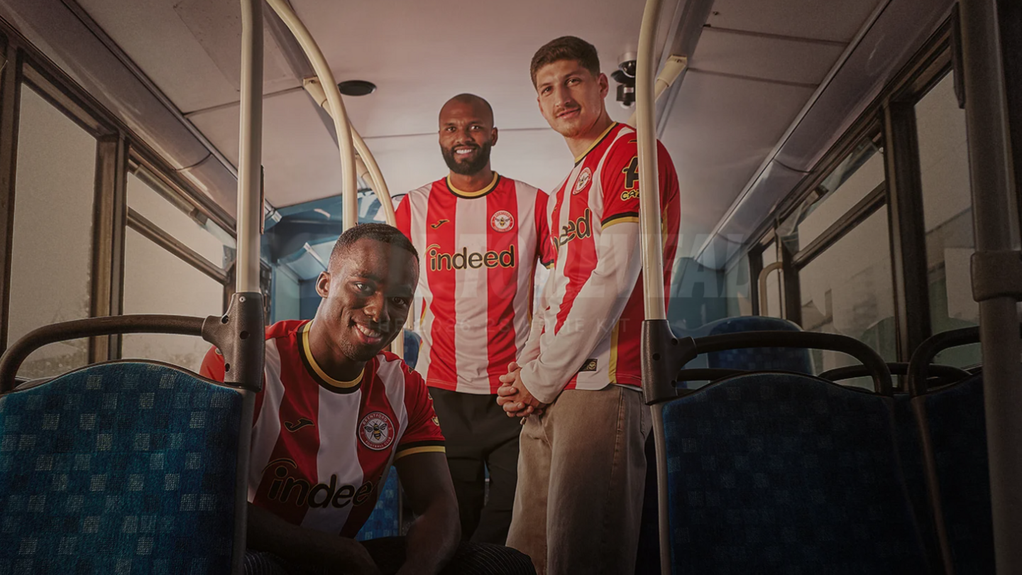Brentford's new home kit for the 2026-27 and 2027-28 seasons