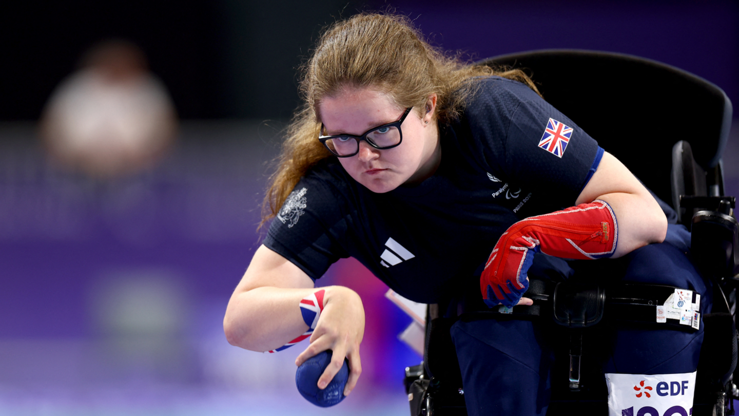 Boccia player Claire Taggart