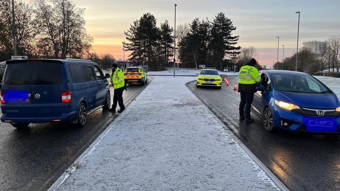 Roadside alcohol testing by police 