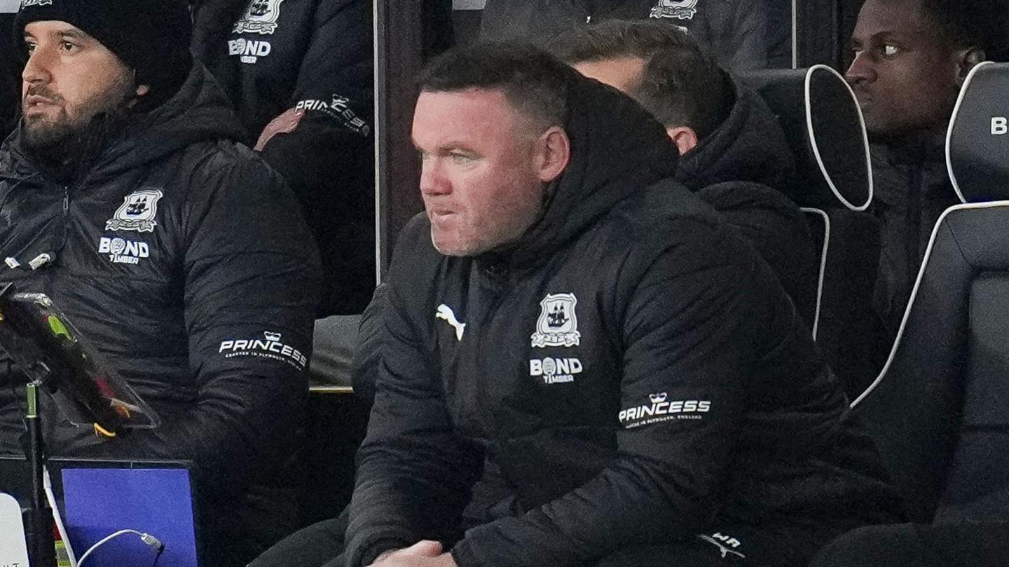 Wayne Rooney watches Plymouth Argyle at Norwich City