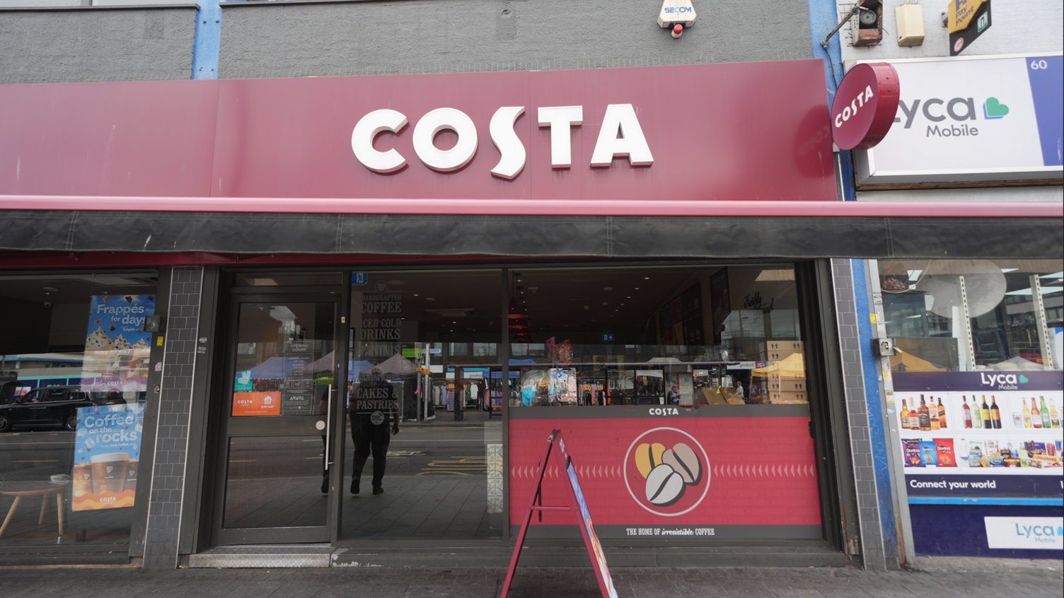 The Costa Coffee branch on Station Parade in Barking, east London