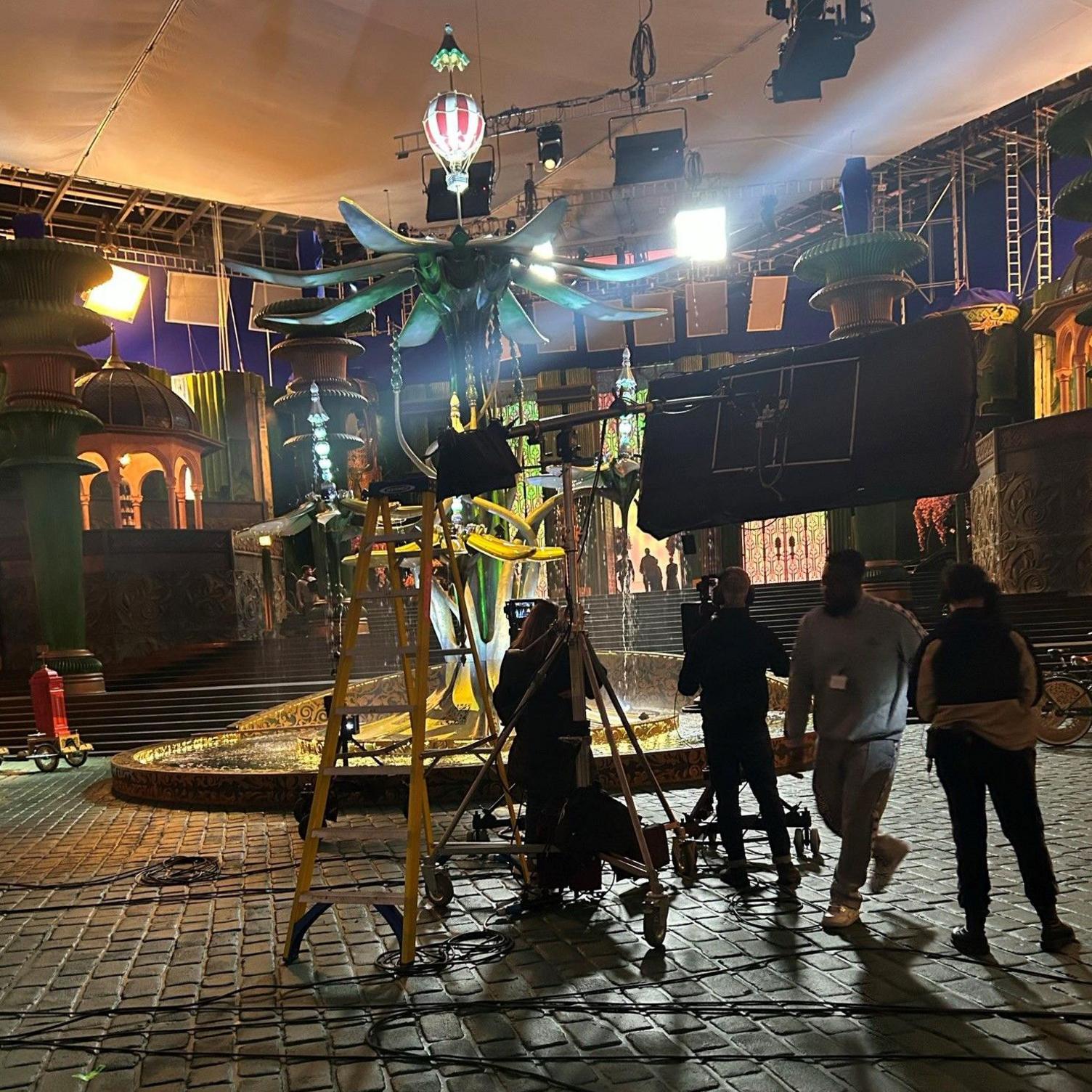 The set of the new movie "Wicked: Part One"