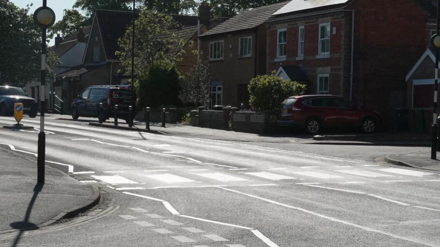 Site of the zebra crossing in Werrington