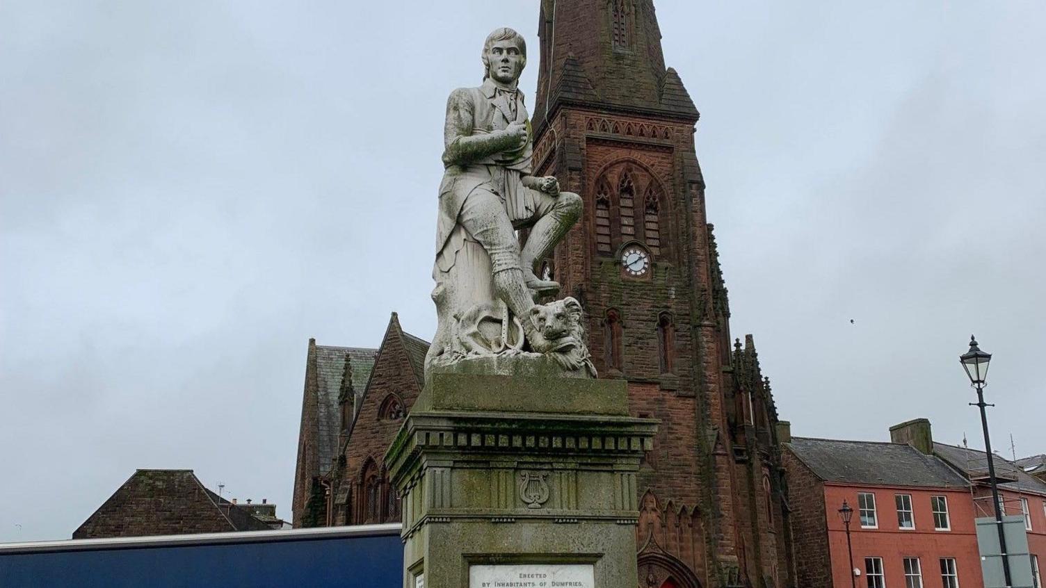 Burns statue