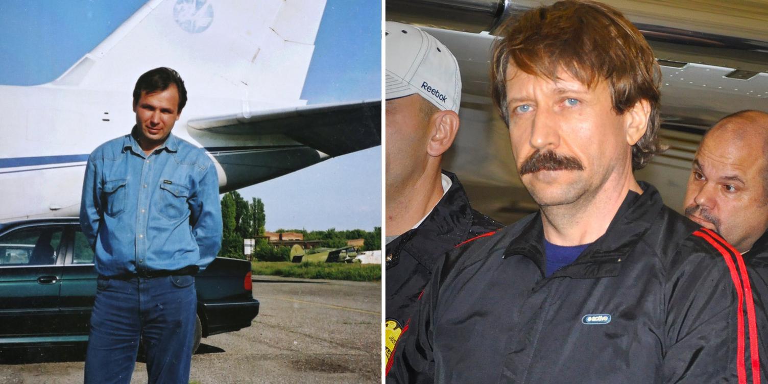 Undated photo of Konstantin Yaroshenko (left) and Viktor Bout in 2010