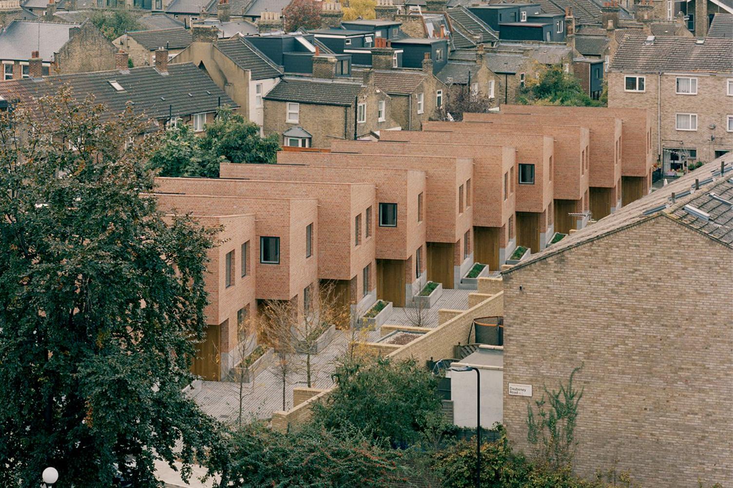 Chowdhury Walk, several modern looking homes in Hackney