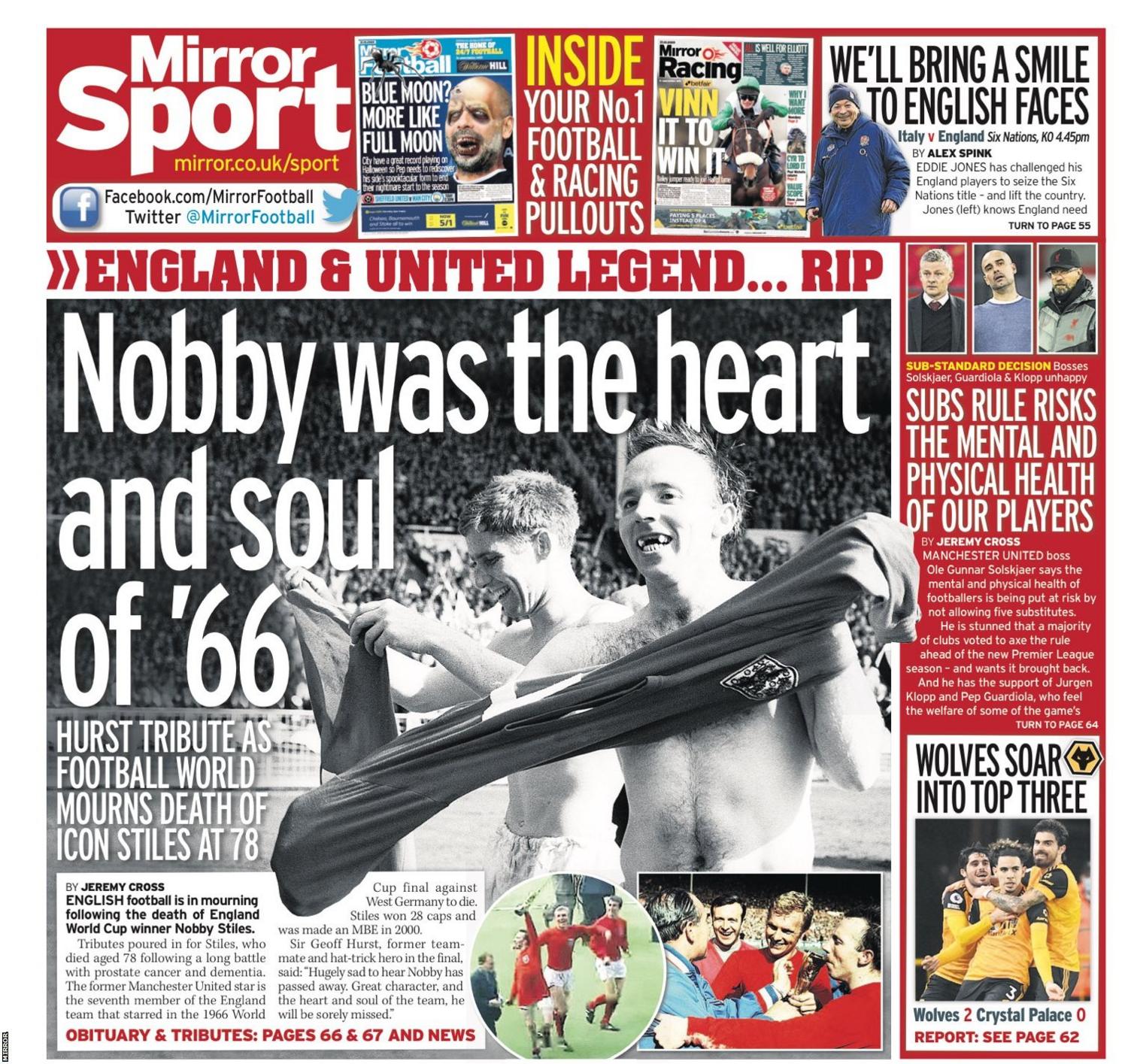 Saturday's Mirror