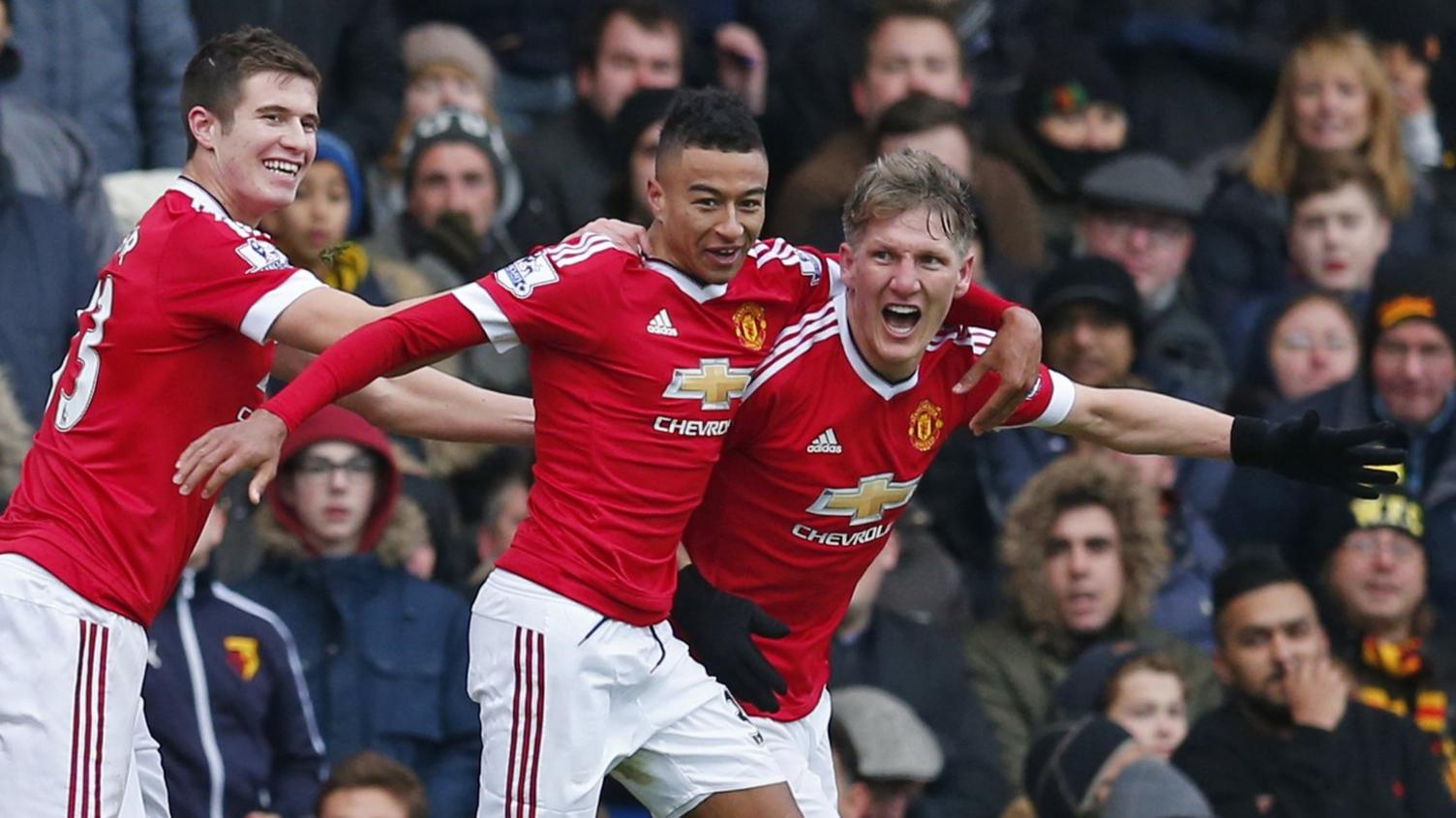 Bastian Schweinsteiger celebrates