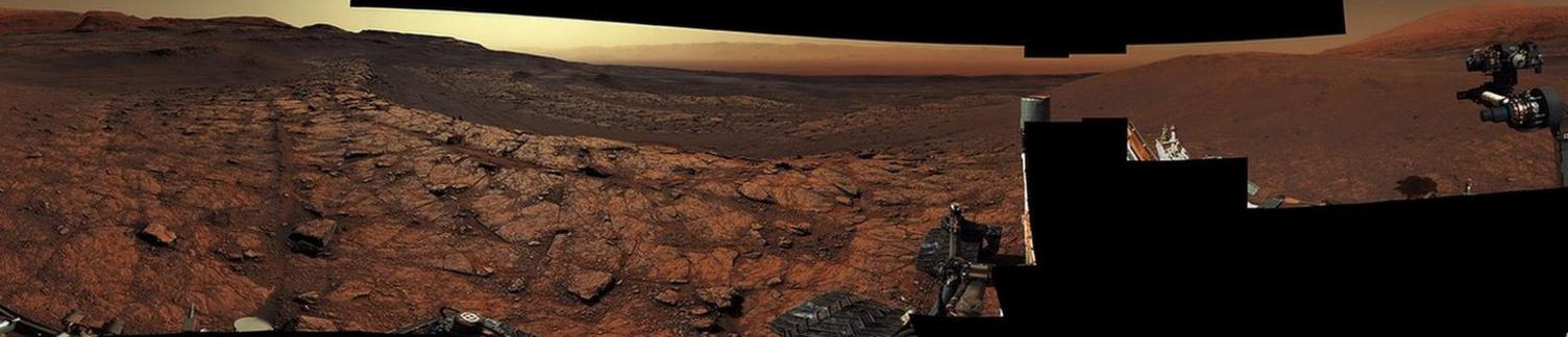 This panorama, made up of 122 individual images stitched together, was taken by NASA's Curiosity Mars rover on November 18, 2020, the 2,946th Martian day, or sol, of the mission.