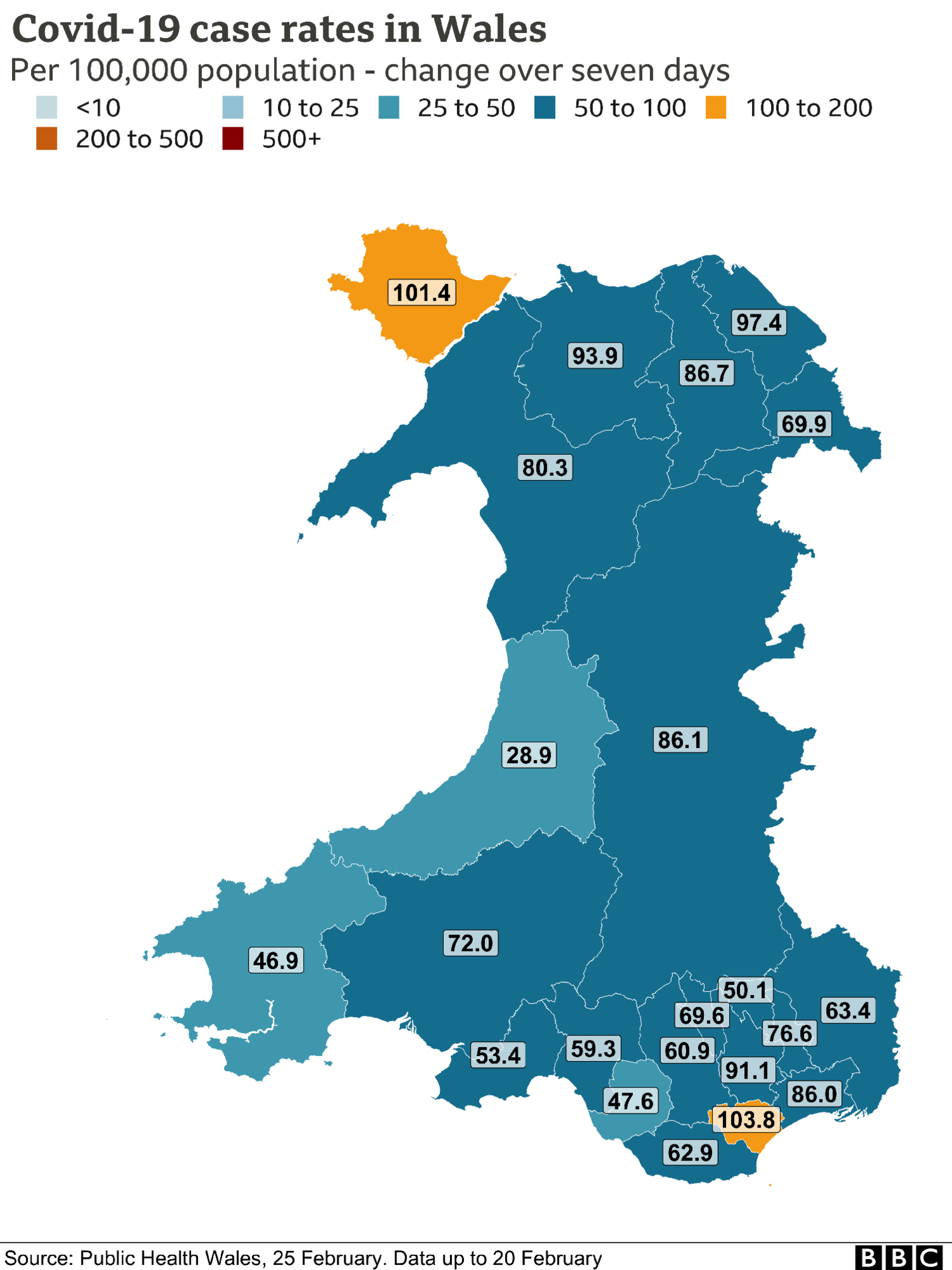 Case rate map