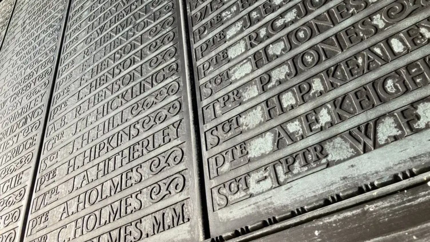A memorial to service personnel in Carillon Tower