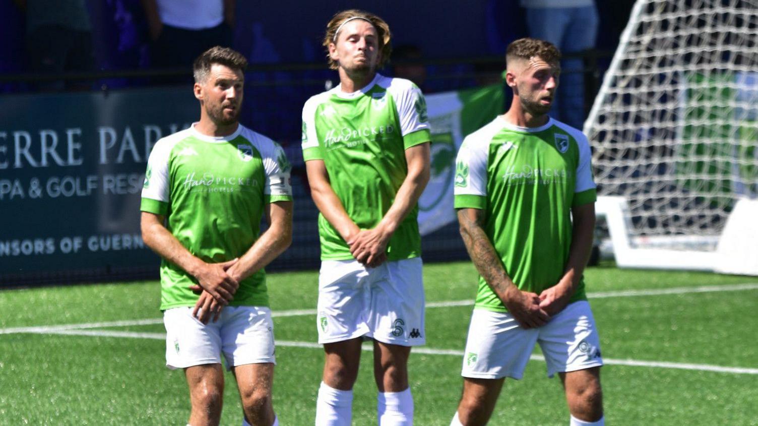 Guernsey FC footballers playing football in the English Southern Combination Premier Division 