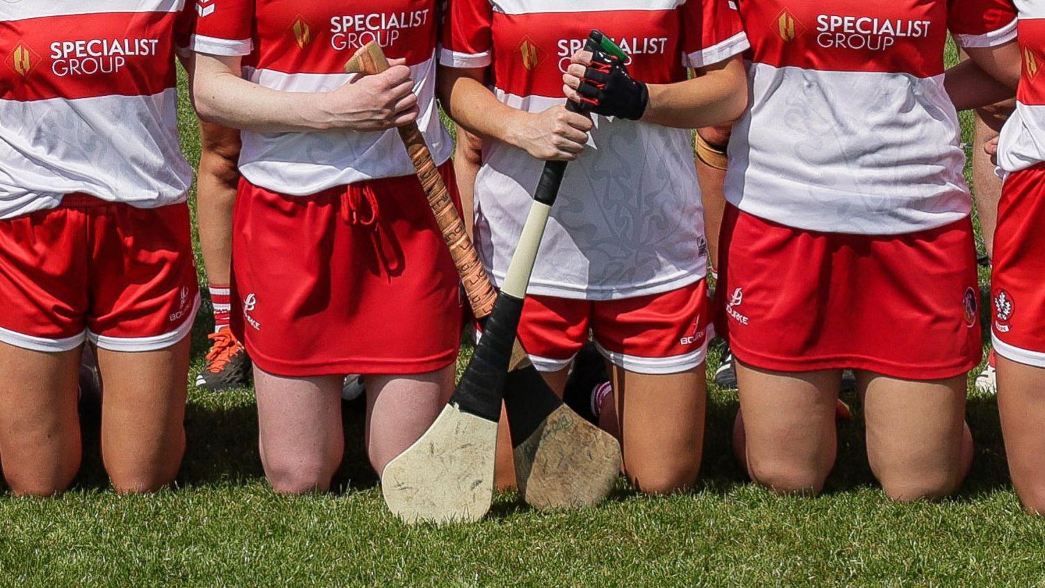 Derry team half in shorts and half in skorts