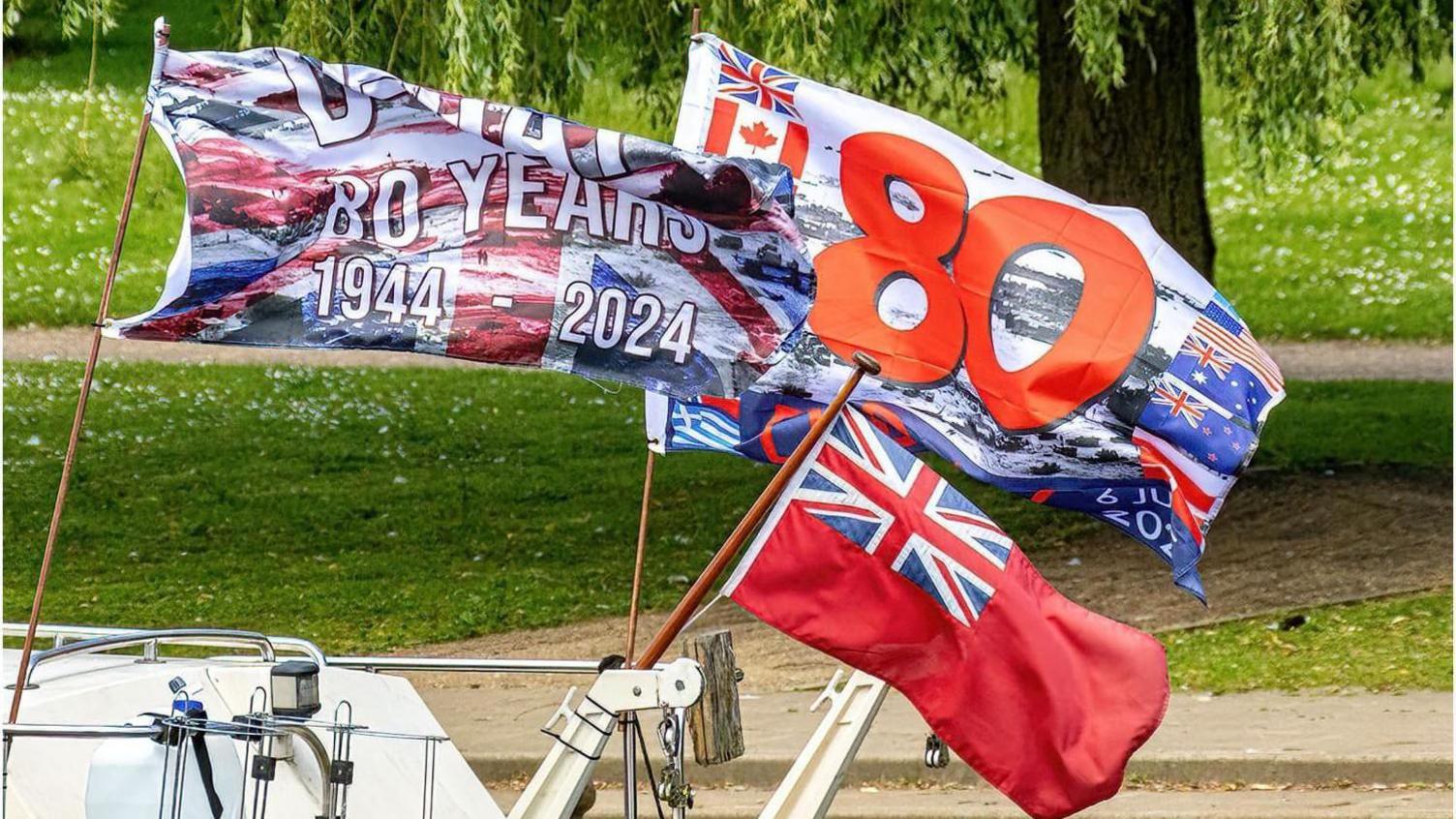 Boat decorated to mark 80th anniversary of D-Day landings