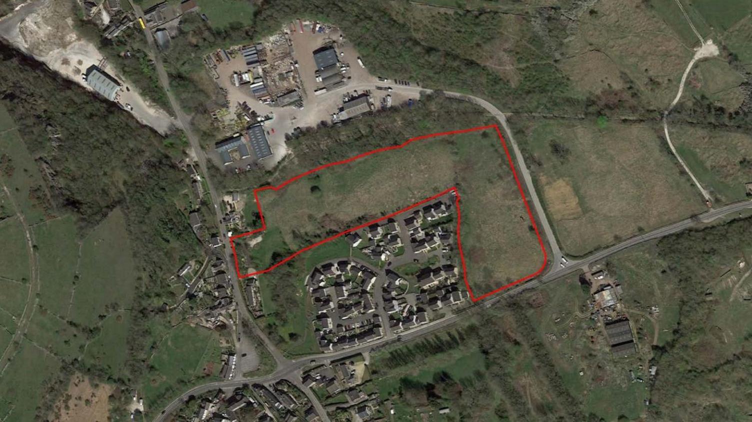 Proposed site for a housing estate in Middleton, near Wirksworth